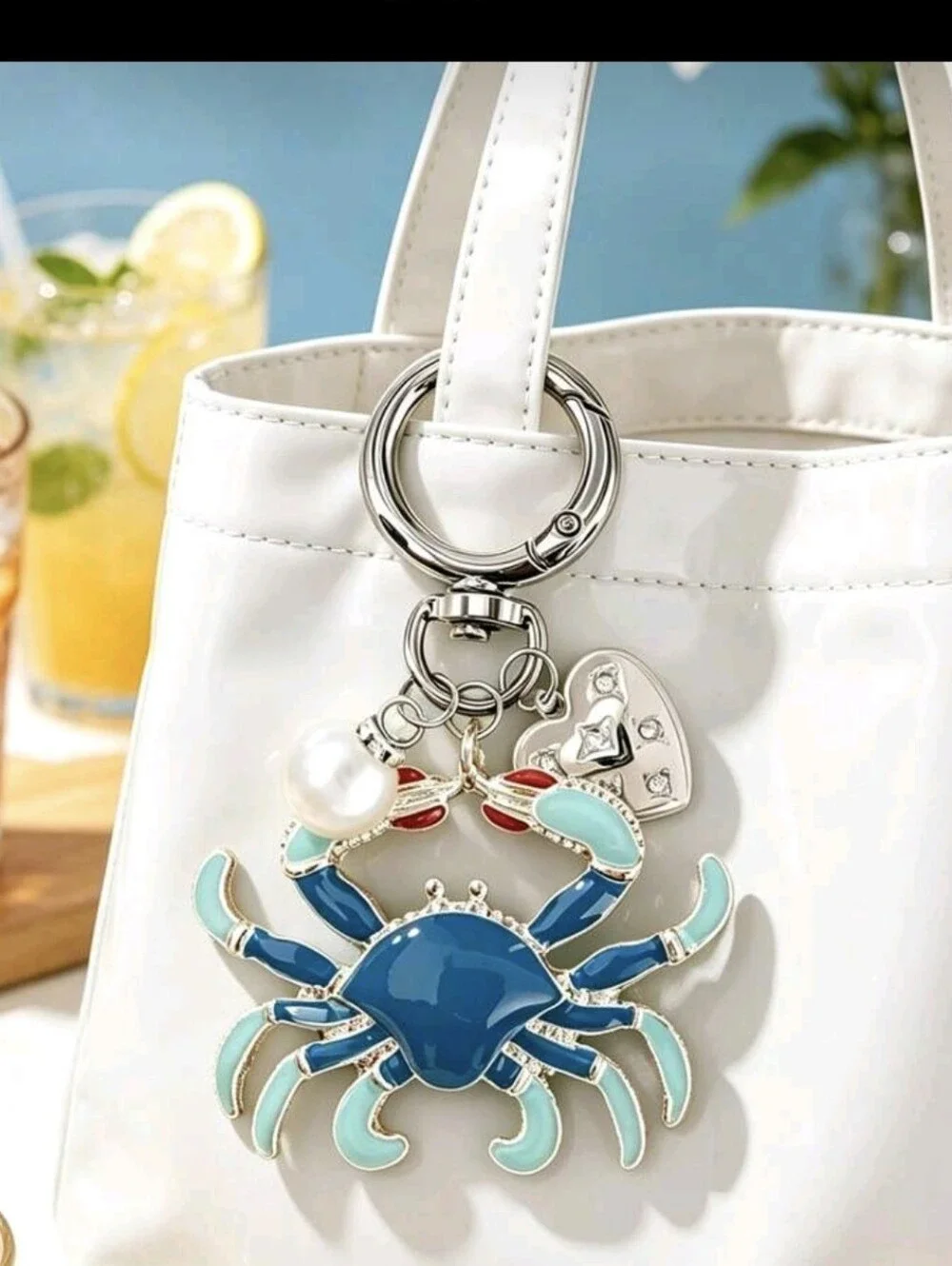 Crab Bag Charm/ Keychain NEW